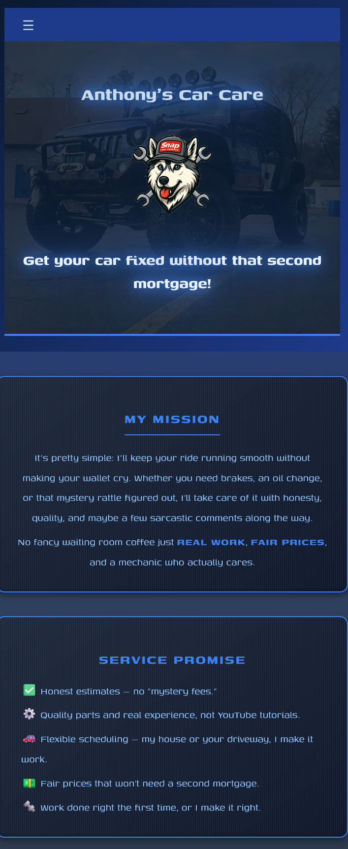 Project 1 Mobile View